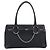 Borsa GUCCI Horsebit GG Canvas Nera Argento 114913 Auth 193014V Nero - vista 2
