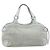 Borsa a mano Salvatore Ferragamo Gancini in scamosciato azzurro chiaro argento Auth BA14181 - vista 3