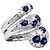 Autre Marque „Serpent“-Ring, Diamant- und Saphir-Pavé. - Ansicht 4
