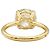 Autre Marque Solitärring, Gelbgold, 3.89 Karat Diamanten - Ansicht 4