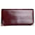 Vintage Yves Saint Laurent Full Grain Leather Wallet Burgundy Gold Dark red  - view 1