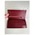 Vintage Yves Saint Laurent Full Grain Leather Wallet Burgundy Gold Dark red  - view 3