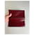 Vintage Yves Saint Laurent Full Grain Leather Wallet Burgundy Gold Dark red  - view 7