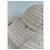 Cappello bucket vintage Courreges in misto cotone beige con accento argento - vista 4