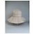 Cappello bucket vintage Courreges in misto cotone beige con accento argento - vista 5