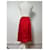 Jupe Vintage Yves Saint Laurent Rouge Vif L  - vue 13