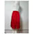 Jupe Vintage Yves Saint Laurent Rouge Vif L  - vue 2