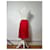 Jupe Vintage Yves Saint Laurent Rouge Vif L  - vue 3