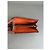 Chloé Vintage Chloe Leather Zip Wallet Grey Orange - view 3