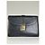 Clutch Vintage Givenchy in Pelle Nera con Chiusura Dorata Nero - vista 12