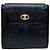Céline Vintage Celine Leather Wallet Black Gold Snap