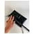 Clutch in pelle vintage Givenchy nero e oro - vista 9