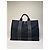 Hermès Borsa Tote Vintage Hermes in tela Nero Grigio Scuro