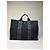 Hermès Borsa Tote Vintage Hermes in tela Nero Grigio Scuro - vista 2