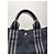 Hermès Borsa Tote Vintage Hermes in tela Nero Grigio Scuro - vista 6