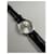 Vintage Fendi Armbanduhr aus Edelstahl mit Lederarmband Silber Schwarz  - Ansicht 3