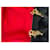 Vintage Yves Saint Laurent Chain Tote Schwarz Rot Gold  - Ansicht 7