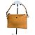 Clutch Vintage Courreges in pelle liscia Arancione Argento
