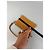 Clutch Vintage Courreges in pelle liscia Arancione Argento - vista 10