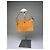 Clutch Vintage Courreges in pelle liscia Arancione Argento - vista 5