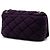 Piccola borsa a tracolla Chanel Bubble Flap in nylon trapuntato viola Porpora - vista 2