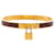 Gold Hermès Gold Plated Epsom Kelly Cadena Lock Bangle Bracelet Golden  - view 1
