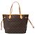Borsa Tote Louis Vuitton Monogram Neverfull MM marrone