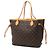 Borsa Tote Louis Vuitton Monogram Neverfull MM marrone - vista 2