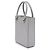 Borsa Tote e Borsa Satchel Prada Small Leather Brushed Grigia Grigio - vista 2