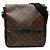 Borsa a tracolla Louis Vuitton Monogram Macassar Bass MM marrone