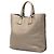 Borsa Tote Convertibile con Zip Laterale Prada Vitello Daino Marrone - vista 2