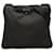Borsa a tracolla con zip Prada Tessuto nero
