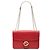 Borsa a tracolla Gucci Medium Dollar Calfskin Interlocking G rossa Rosso