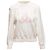 Chanel Baumwoll-Sweatshirt mit Logo Rundhalsausschnitt Weiß & Hellrosa 2021 Größe FR 36 - Ansicht 2