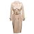 Langer Brunello Cucinelli Pailletten-Trenchcoat Farbe Tan Größe US S Beige - Ansicht 2