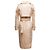 Langer Brunello Cucinelli Pailletten-Trenchcoat Farbe Tan Größe US S Beige - Ansicht 4
