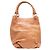 Borsa Bucket in coccodrillo grande Tan Nancy Gonzalez Cammello - vista 3