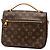 Borsa Louis Vuitton Monogram Pochette Metis marrone - vista 2