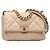 Borsa Chanel 19 in agnello beige, misura Medium