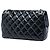 Borsa a tracolla Chanel Small Quilted Patent Coco Shine Flap nera Nero - vista 2
