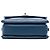 Borsa a tracolla Chanel Small Chevron in agnello blu con chiusura a bustina e cuciture - vista 3