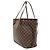 Borsa Tote Neverfull MM in Damier Ebene marrone Louis Vuitton - vista 2