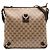 Borsa a tracolla Gucci GG Crystal Abbey D Ring Beige