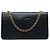 Wallet On Chain Bolso bandolera Chanel CC Caviar negro con cadena