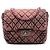 Borsa a tracolla Chanel Small Square CC trapuntata Denimpression Single Flap rosa