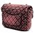 Borsa a tracolla Chanel Small Square CC trapuntata Denimpression Single Flap rosa - vista 2