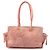 Bolso LOEWE Suede Crown Logo Shopper rosa
