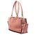 Bolso LOEWE Suede Crown Logo Shopper rosa - vista 2