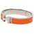 Bracelet Clic H Hermès étroit en émail orange PM  - vue 2