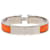 Bracelet Clic H Hermès étroit en émail orange PM  - vue 3